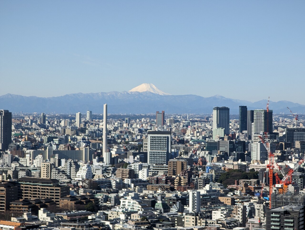 Tokyo skyline with Mount Fuji in the distance